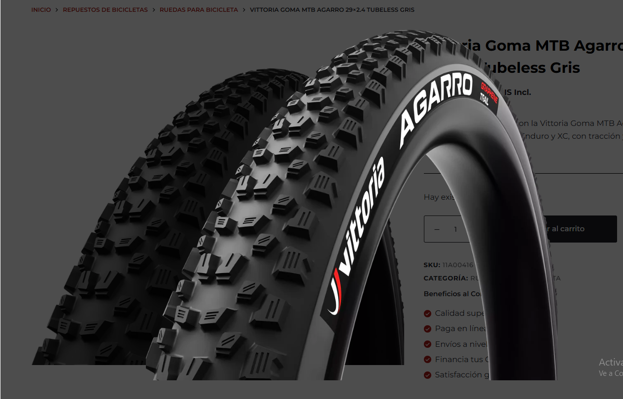 Vittoria Goma MTB Agarro 29×2.35 Tubeless